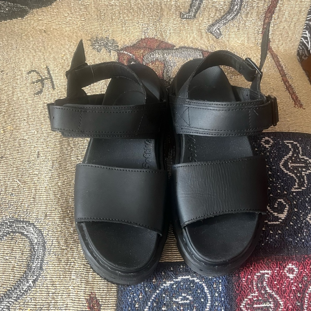 Dr. Martens platform sandals in black